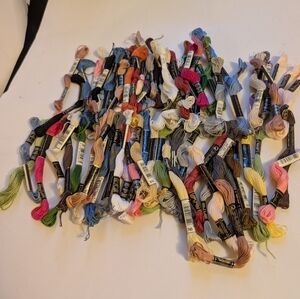 Hand embroidery floss bundle, DMC floss skeins, embroidery threads beginner Set